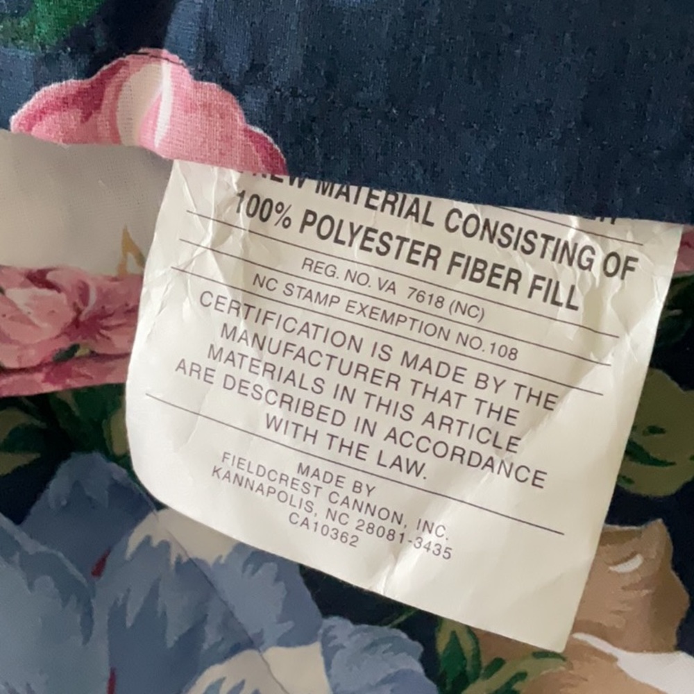 🌸 Vintage ‘Empress Garden’ king comforter. Never used. Rare pattern. - Picture 7 of 16